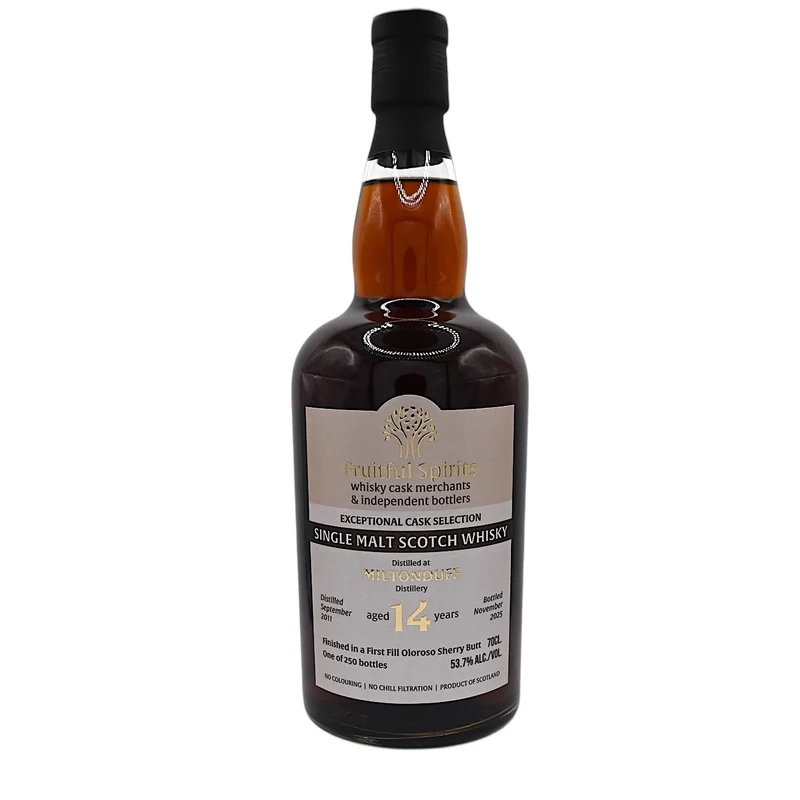 Miltonduff 14 Year Old Single Malt Whisky Fruitful Spirits 53.7%