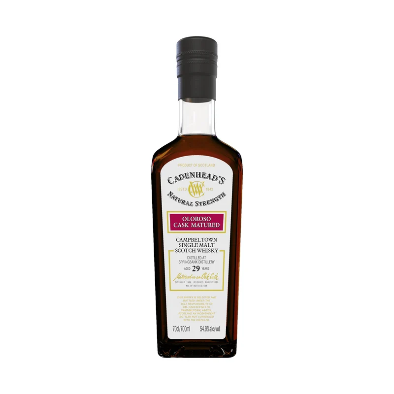 Springbank 1996 29 Year Old Oloroso Single Cask Cadenhead's Release 54.9%