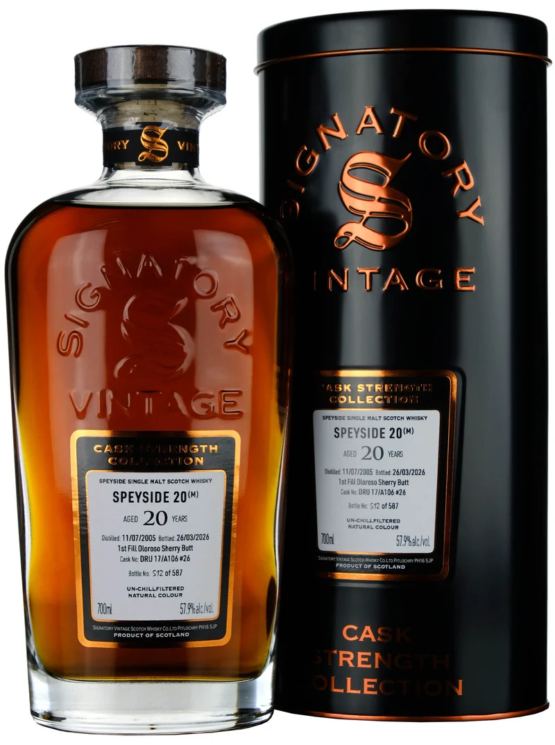Speyside (M) 2005-2026 | 20 Year Old Signatory Vintage Cask Strength Collection Single Cask 26