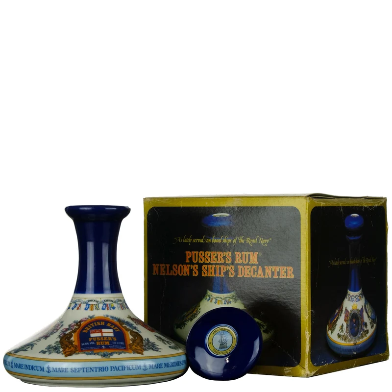 Pusser's British Navy Rum Nelson Ships' Decanter 1 Litre