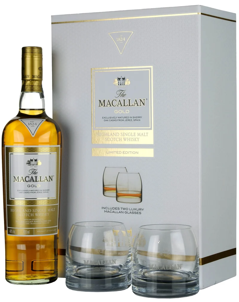 Macallan Gold 1824 Series Sherry Cask Presentation Set