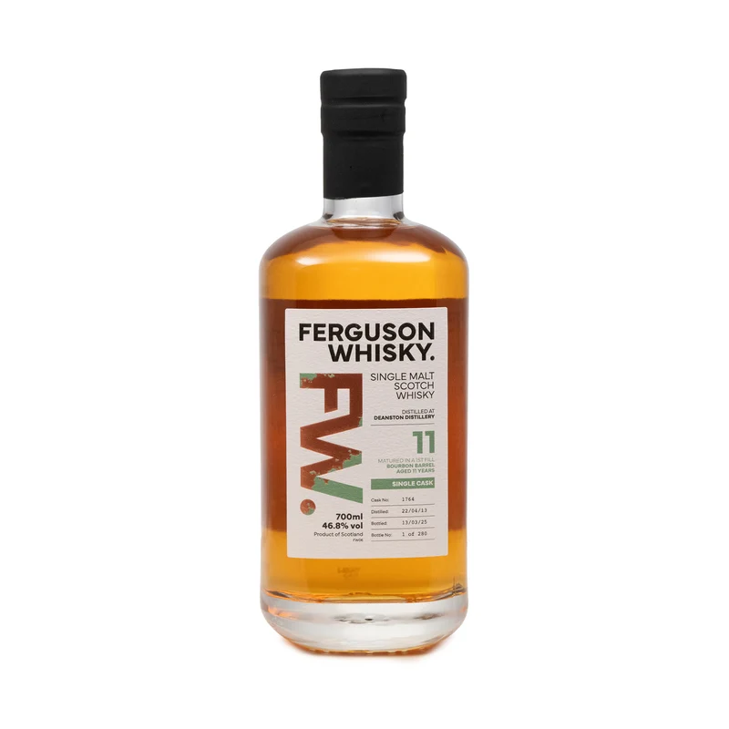 Deanston 11 Year Old Whisky Bourbon Single Cask Ferguson Whisky 46.8%