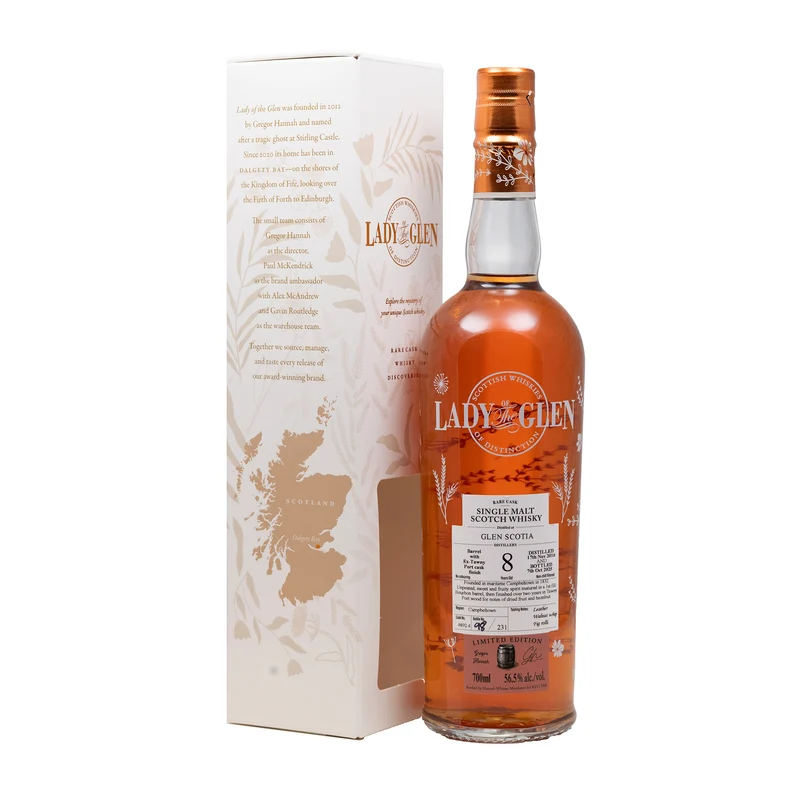 Glen Scotia 8 Year Old Whisky Tawny Port Finish Lady Of The Glen 56.5%