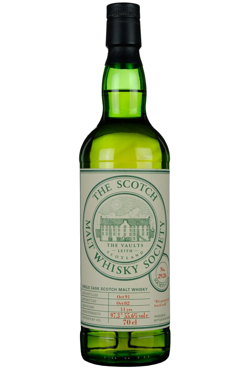 Laphroaig 1991-2002 | 11 Year Old SMWS 29.26 "Wet Spaniel After Beach Walk"