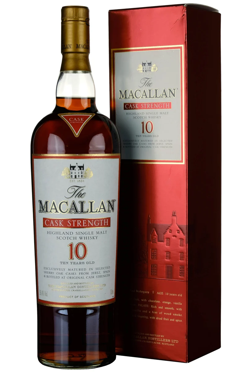 Macallan 10 Year Old Cask Strength 58.4%