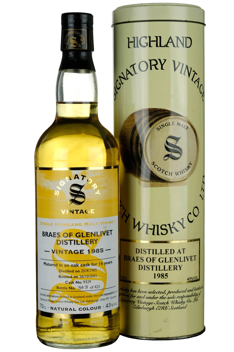 Braes Of Glenlivet 1985-2001 | 16 Year Old Signatory Vintage Single Cask 9329