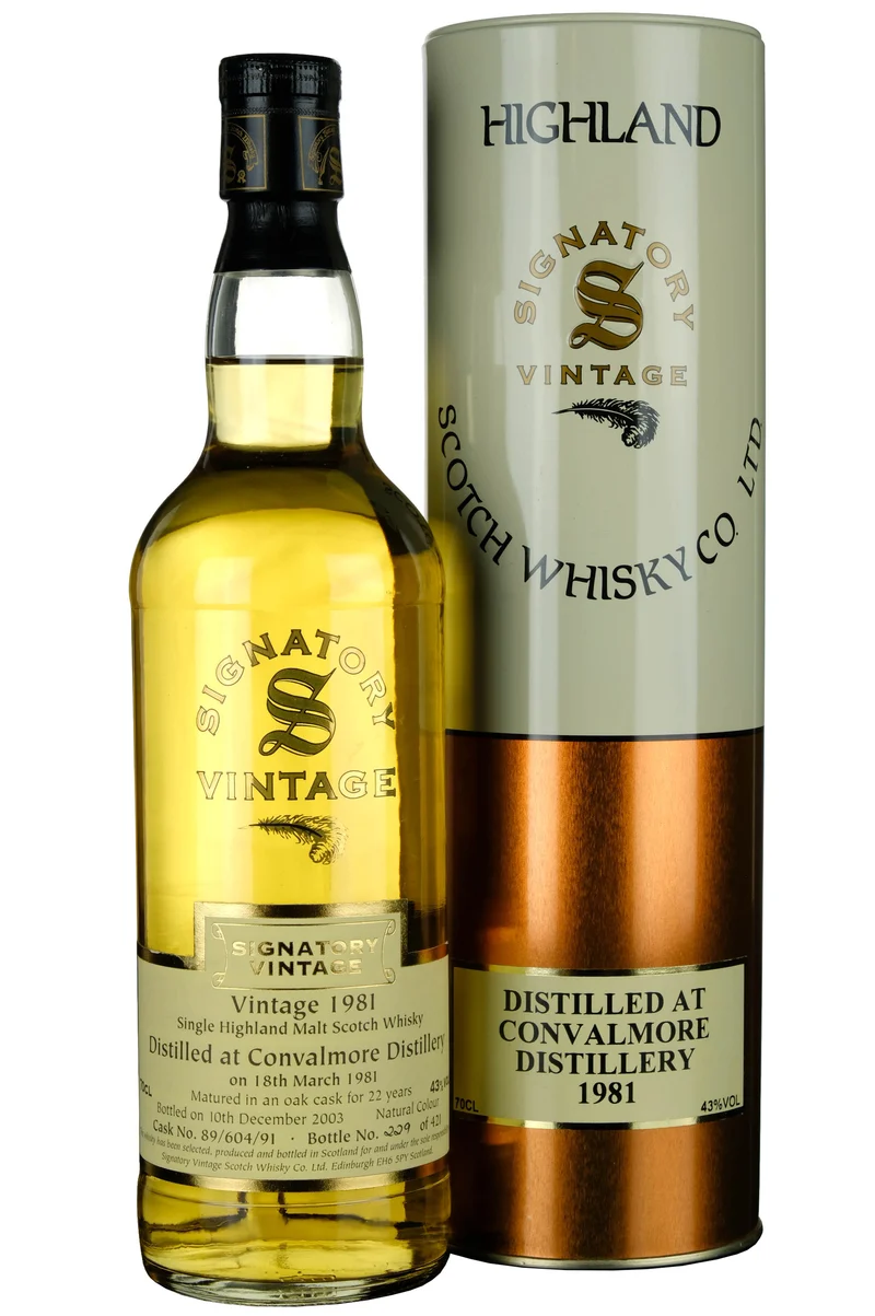 Convalmore 1981-2003 | 22 Year Old Signatory Vintage Single Cask 89/604/91