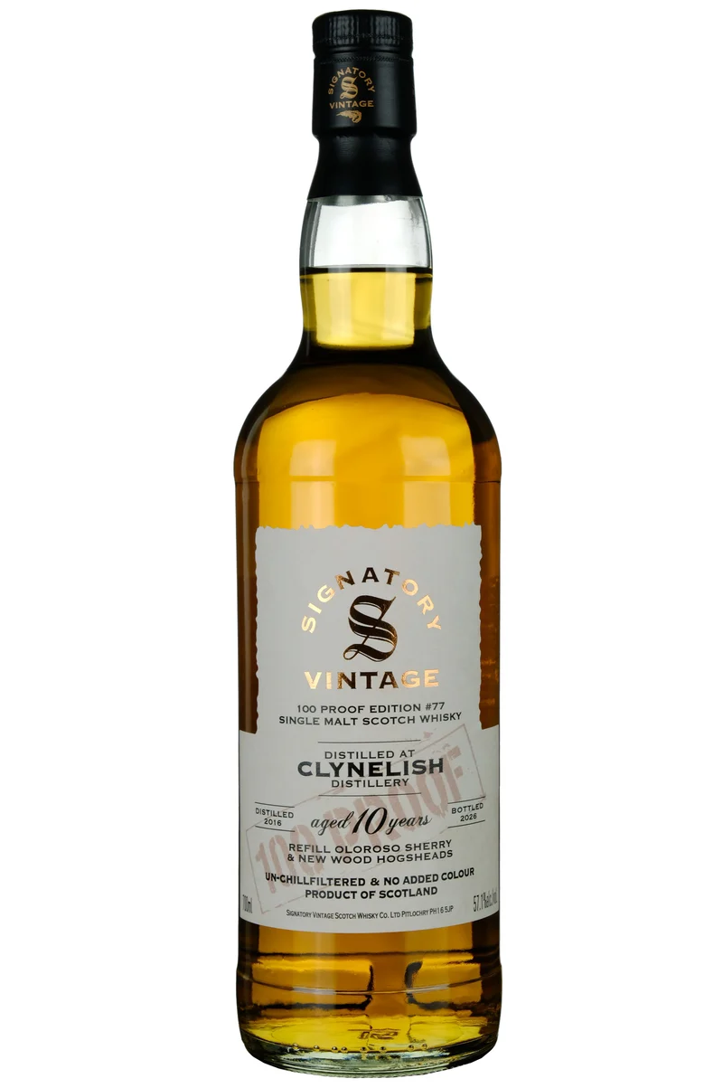 Clynelish 2016-2026 | 10 Year Old Signatory Vintage 100 Proof Edition 77
