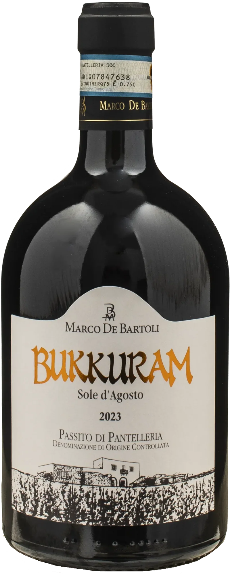 Marco De Bartoli Bukkuram Passito di Pantelleria Sole d'Agosto 2023