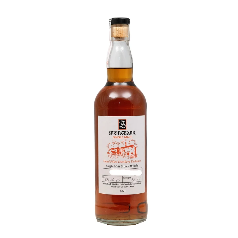 Springbank 2025 Hand Filled Whisky Distillery Exclusive 59.7%