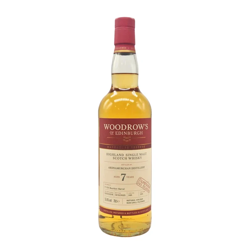 Ardnamurchan 7 Year Old Whisky 1st Fill Bourbon Barrel Woodrow's Of Edinburgh 55%