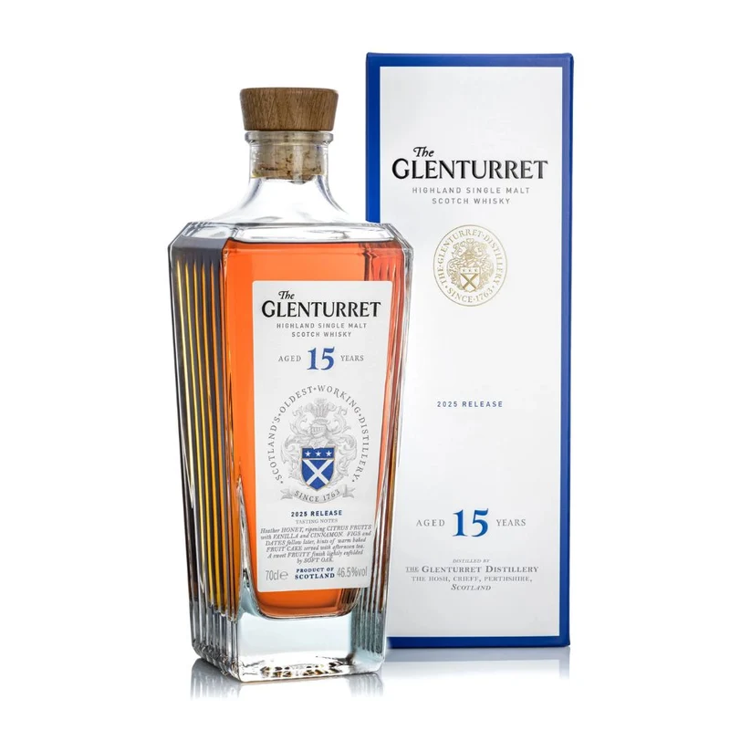 Glenturret 15 Year Old Single Malt Whisky 2025 Release 46.5%