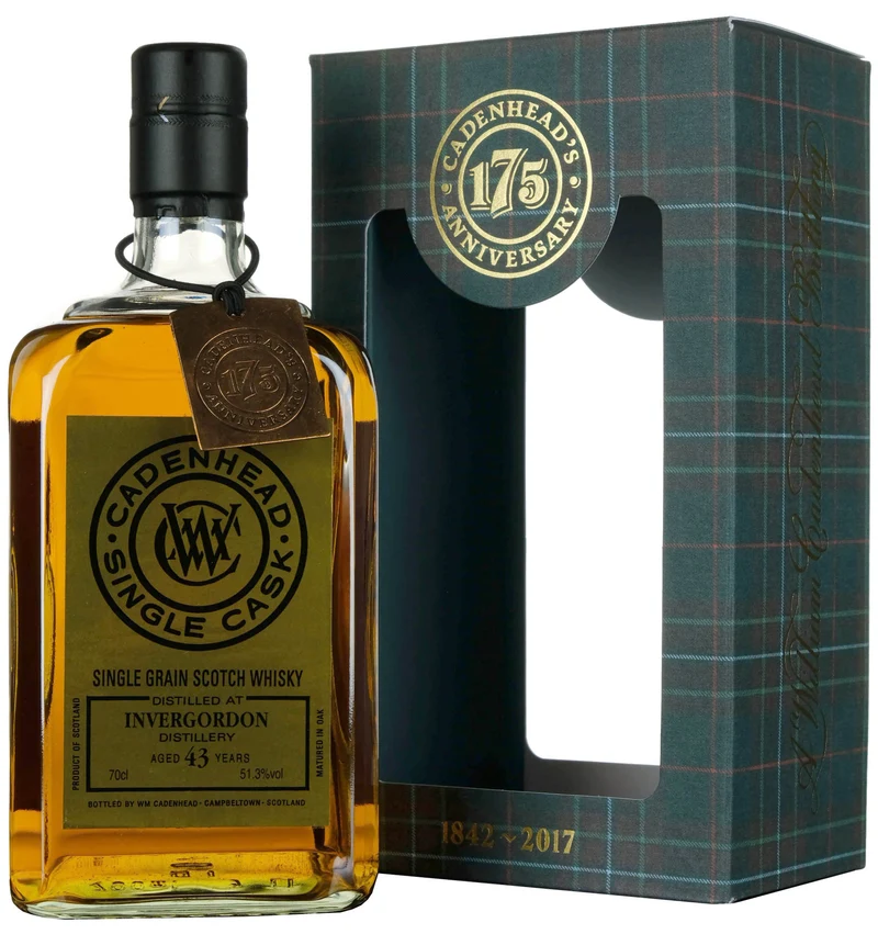 Invergordon 1973-2017 | 43 Year Old Cadenhead's Single Cask 175th Anniversary
