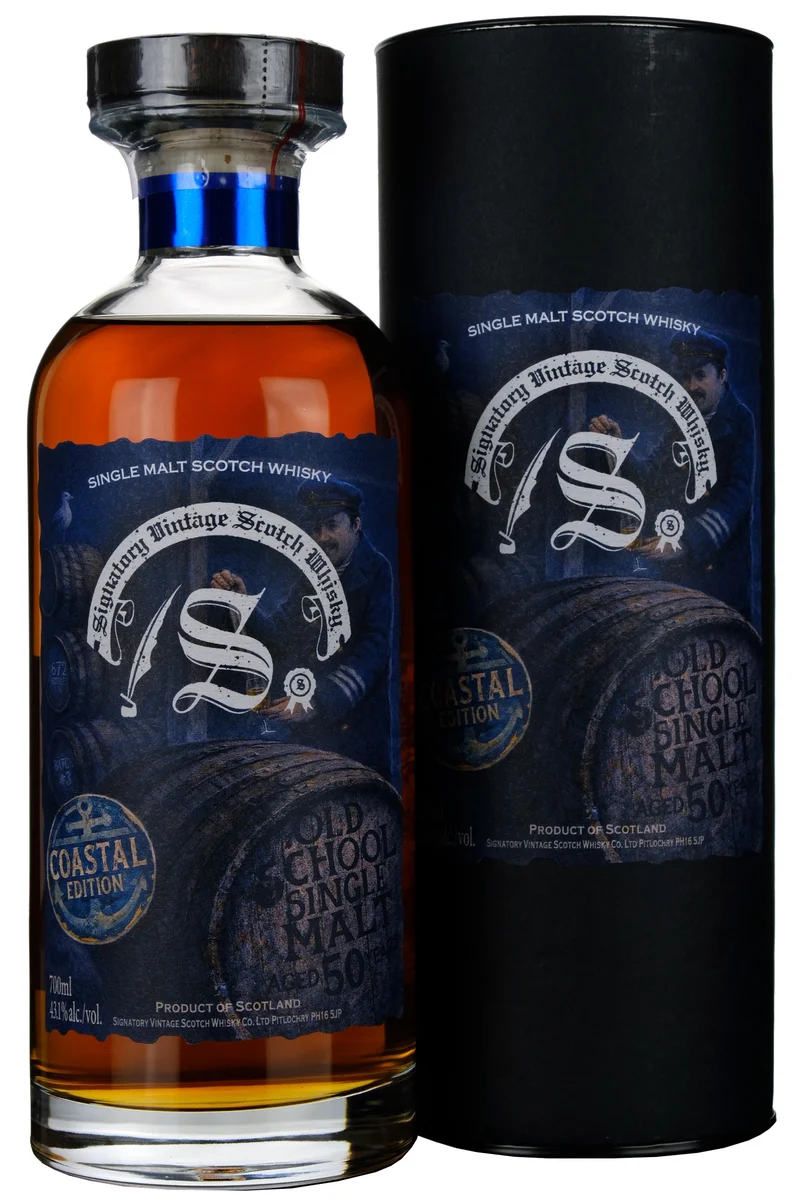 Old School Single Malt 50 Year Old Batch 3 Coastal Edition Bottled 2026 Single Cask