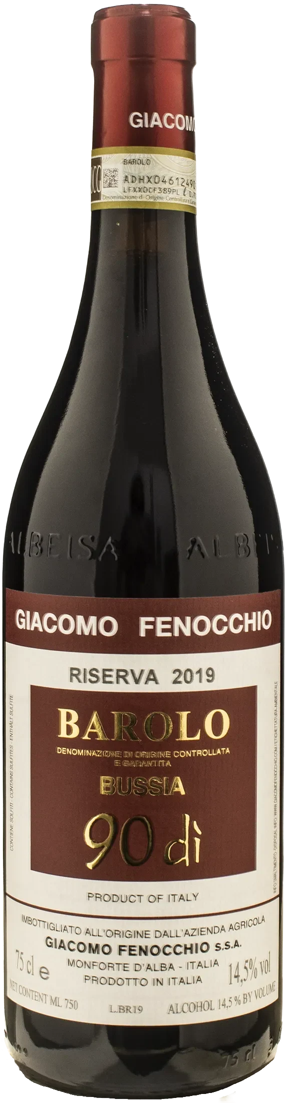 Giacomo Fenocchio Barolo Riserva Bussia 90 di 2019