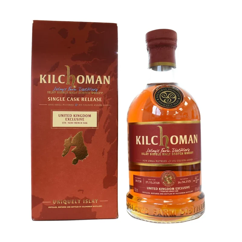 Kilchoman 7 Year Old Single Cask Whisky UK Exclusive Release 57%