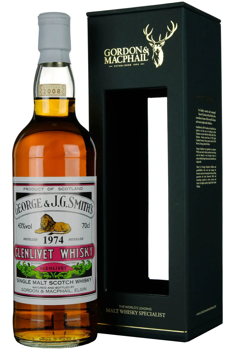Glenlivet 1974-2008 Gordon & MacPhail Distillery Label