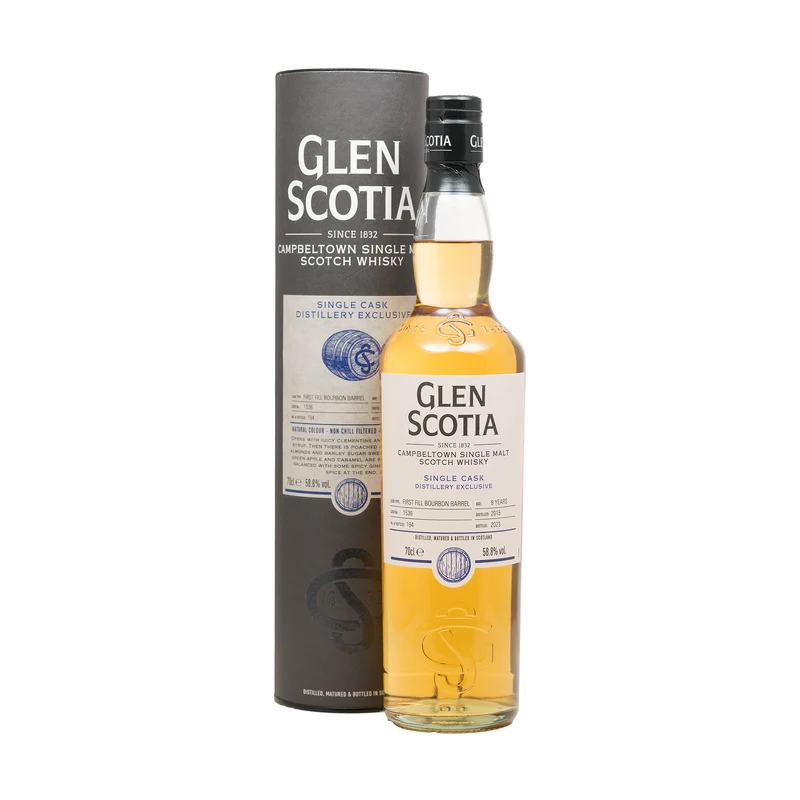 Glen Scotia 2015 8 Year Old Single Cask 1st Fill Bourbon Barrel 58.8%
