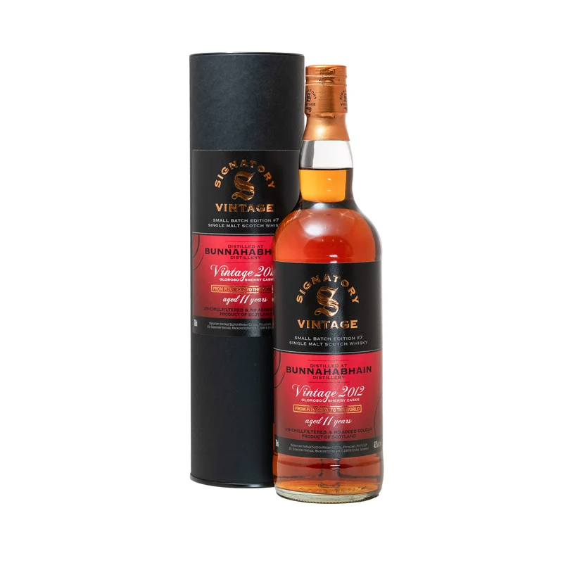 Bunnahabhain 2012 11 Year Old Sherry Casks Signatory Small Batch 48.2%