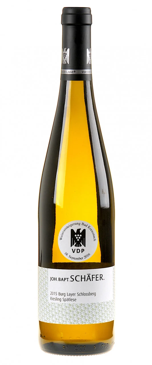 Joh. Bapt. Schäfer Riesling Burg Layer Schlossberg Spätlese 2015 - Versteigerungswein white