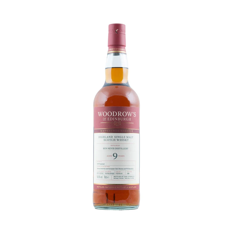 Ben Nevis 9 Year Old Whisky Refill Hogshead PX/Oloroso Finish Woodrow's 58%
