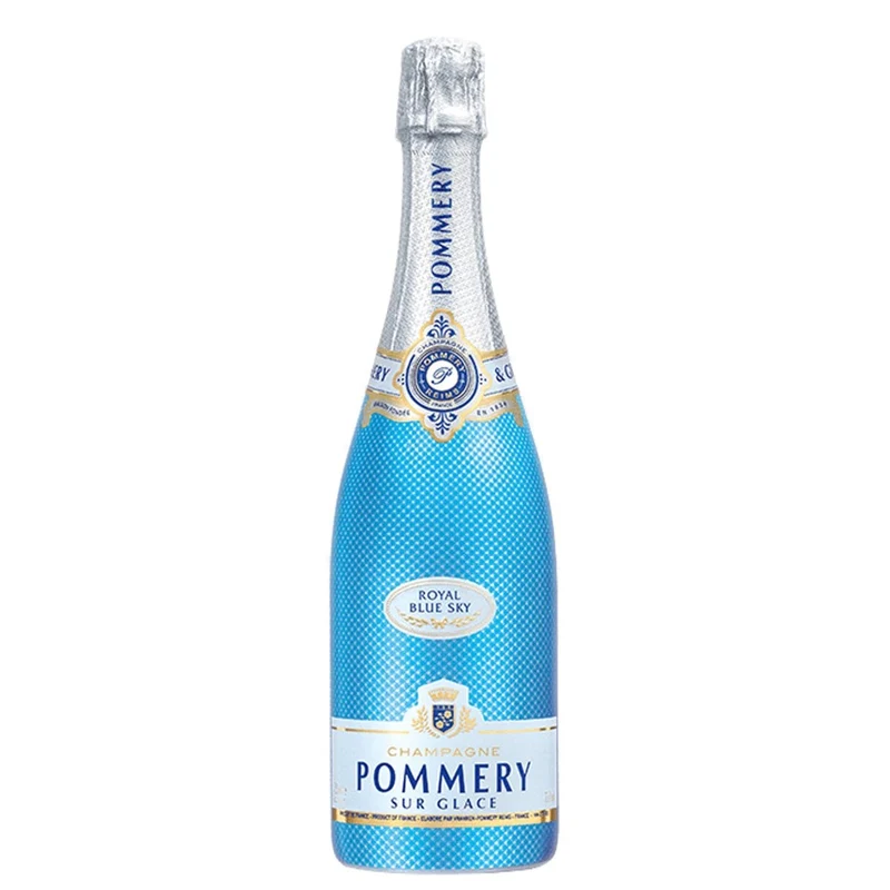 Pommery Champagne Dry Royal Blue Sky Sur Glace