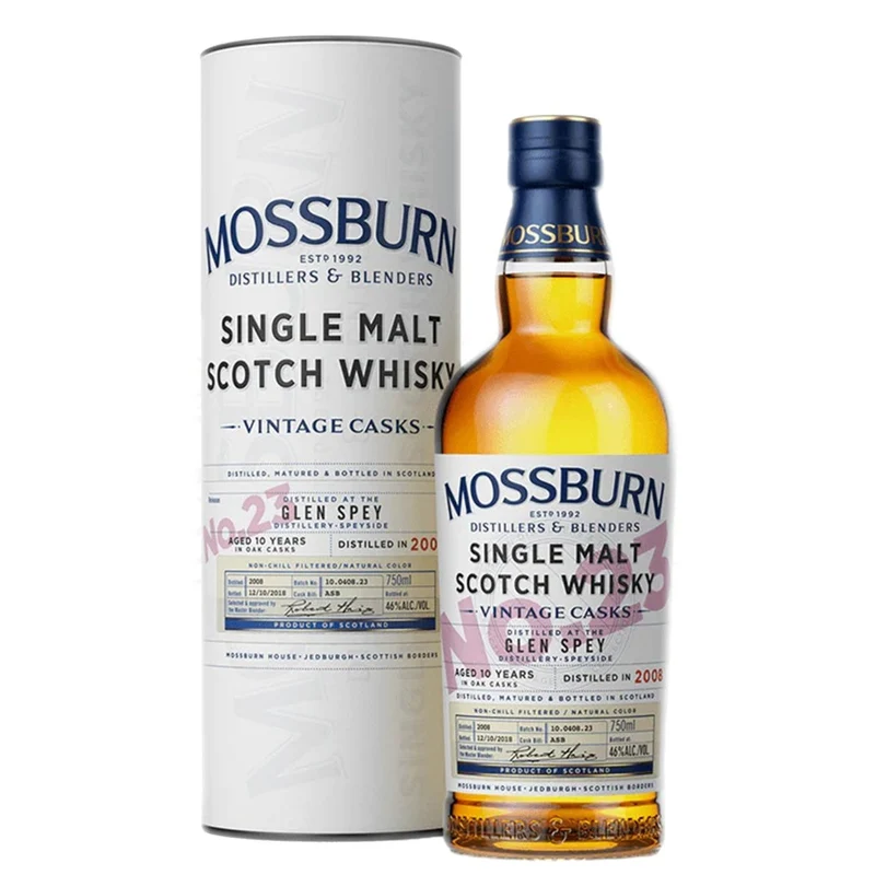 Mossburn Single Malt Scotch Glen Spey Distillery Vintage Casks No. 23 10 Year