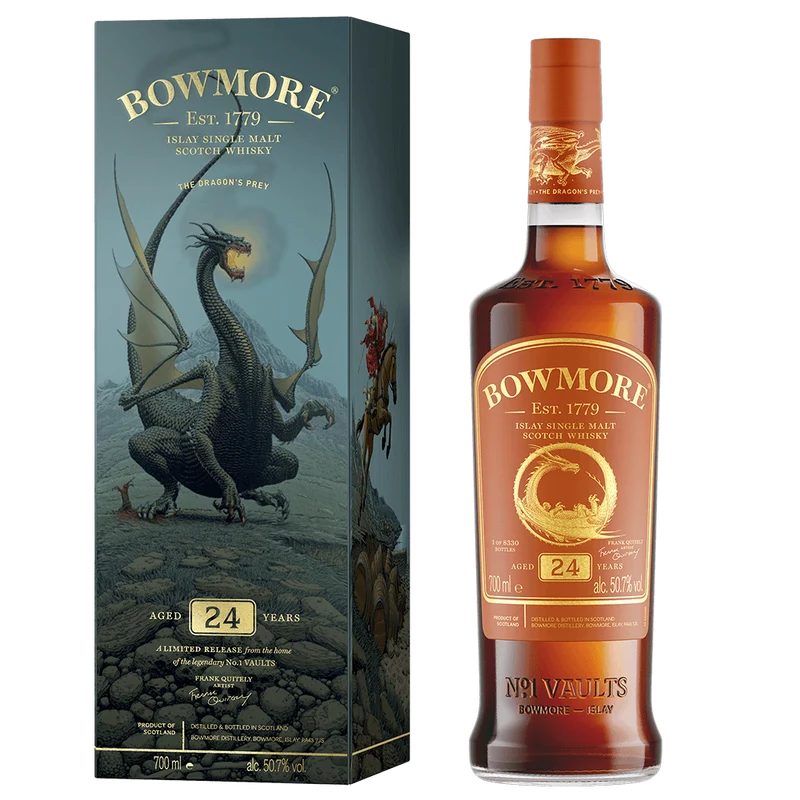Bowmore Frank Quitely Dragons Prey 24 Year Old 50.7%