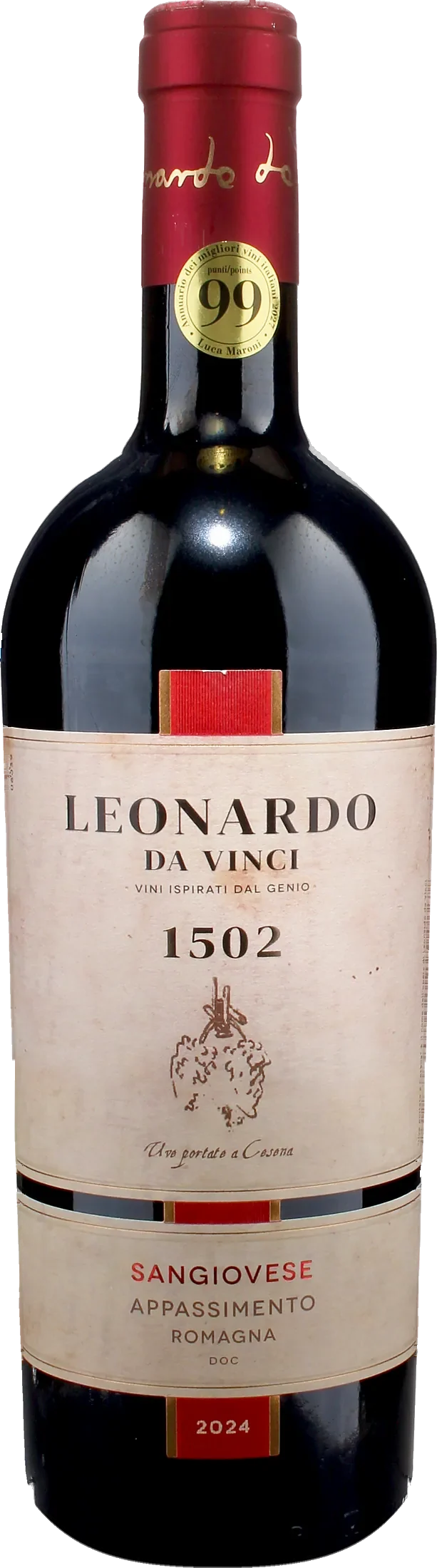 Leonardo da Vinci 1502 Sangiovese Passito Uve Portate a Cesena 2024