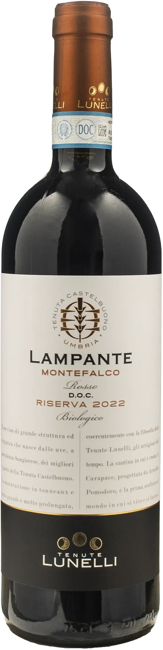 Tenute Lunelli Castelbuono Montefalco Rosso Lampante Riserva 2022