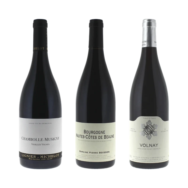Vinlåda: Klassisk röd Bourgogne