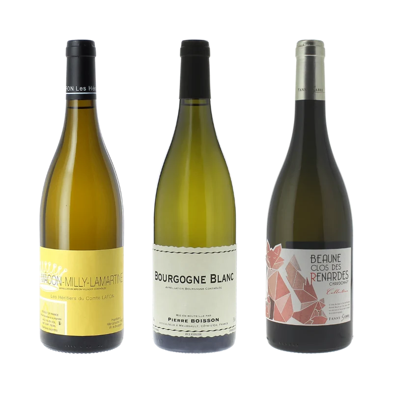 Vinlåda: Modern vit Bourgogne