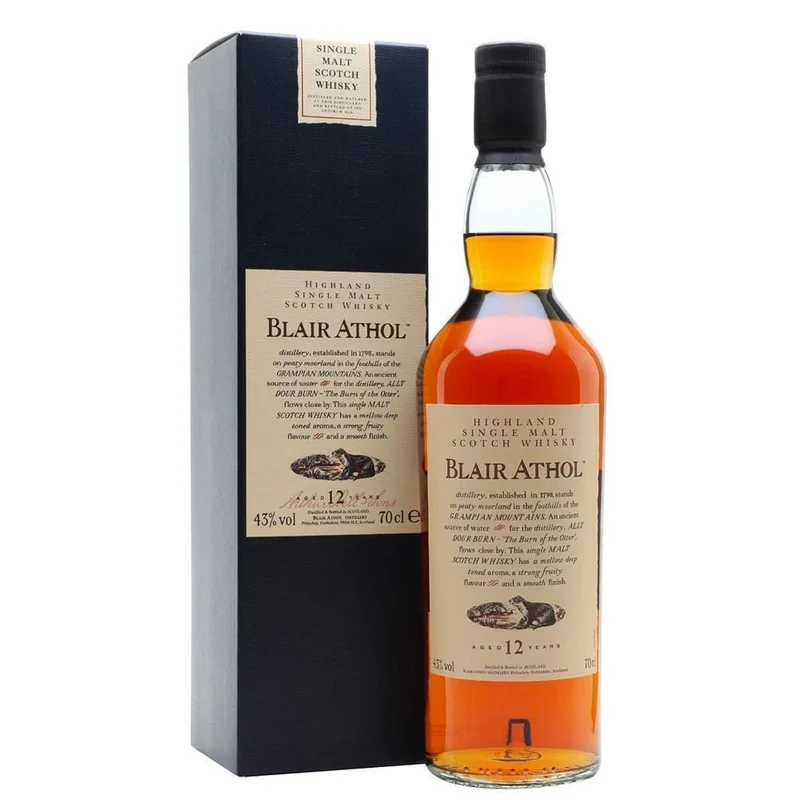 Blair Athol 12 Year Old Single Malt Whisky 43%