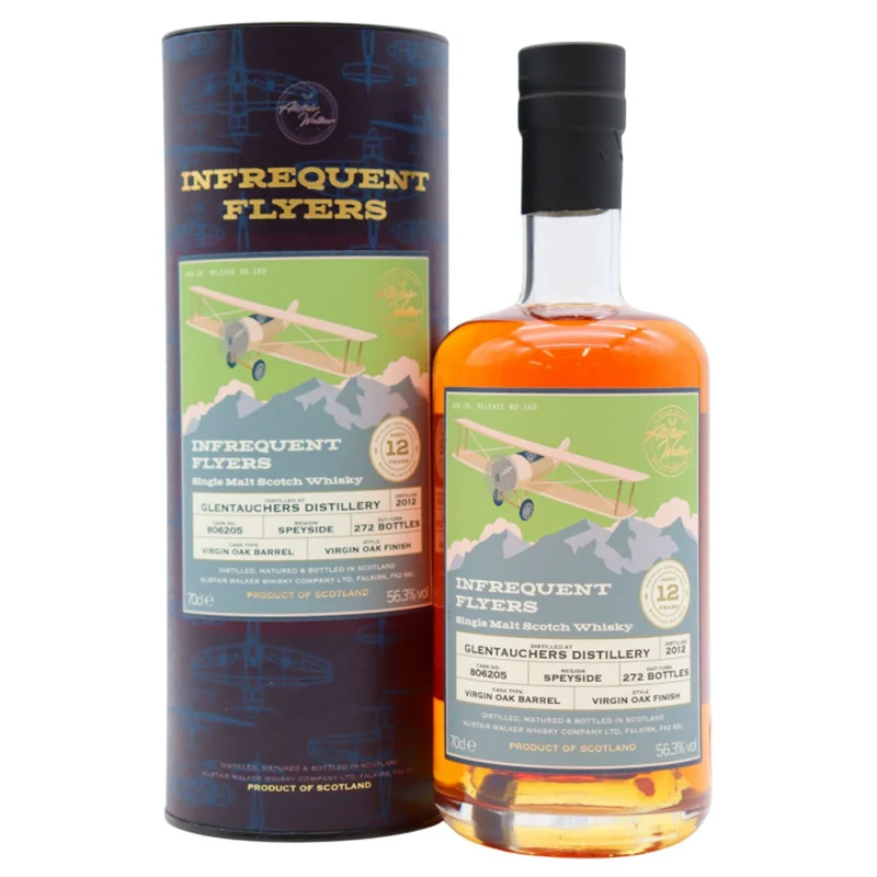 Glentauchers Infrequent Flyers 12 Year Old Single Cask #806205 56.3%