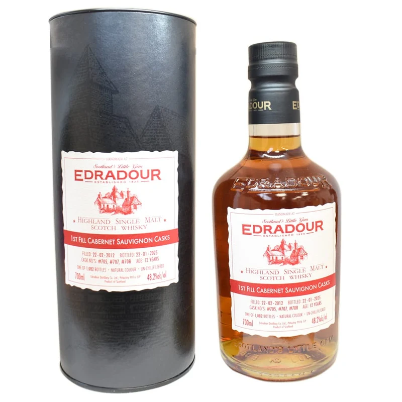 Edradour 12 Year Old Cabernet Sauvignon Cask Whisky 48.2%