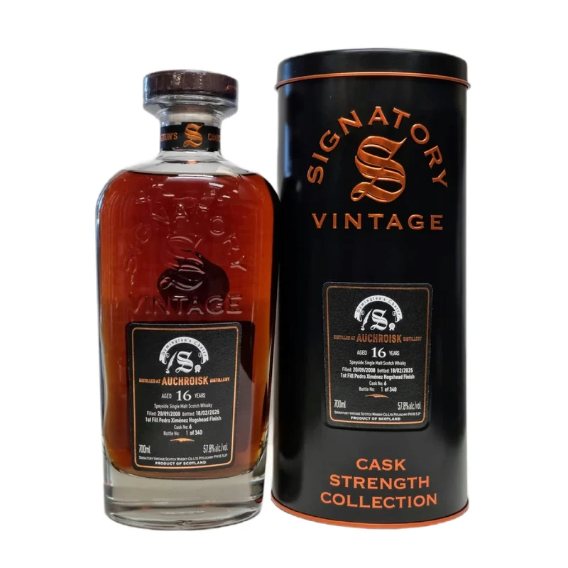 Auchroisk 2008 16 Year Old 1st Fill Pedro Ximenez Hogshead Finish #6 57.8%