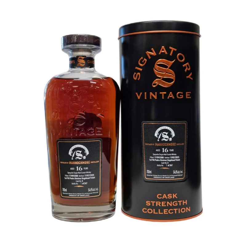 Mannochmore 2008 16 Year Old 1st Fill Pedro Ximenez Hogshead Finish #3 54.6%