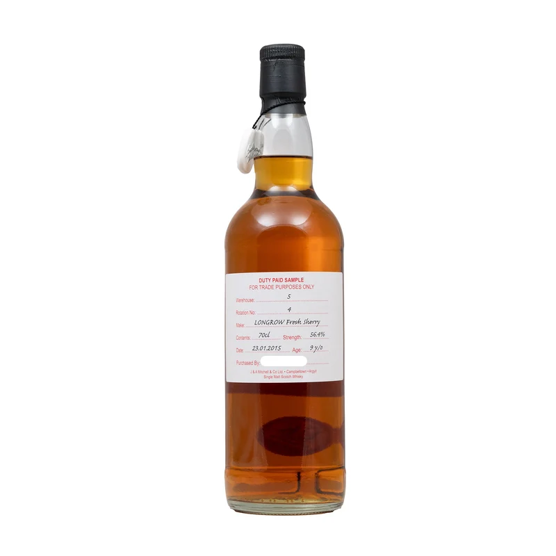 Longrow 9 Year Old Duty Paid Sample Fresh Sherry Cask #4 56.4%