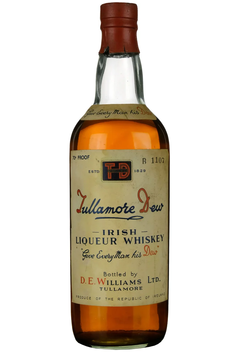 Tullamore Dew Irish Liqueur Whiskey 1950s
