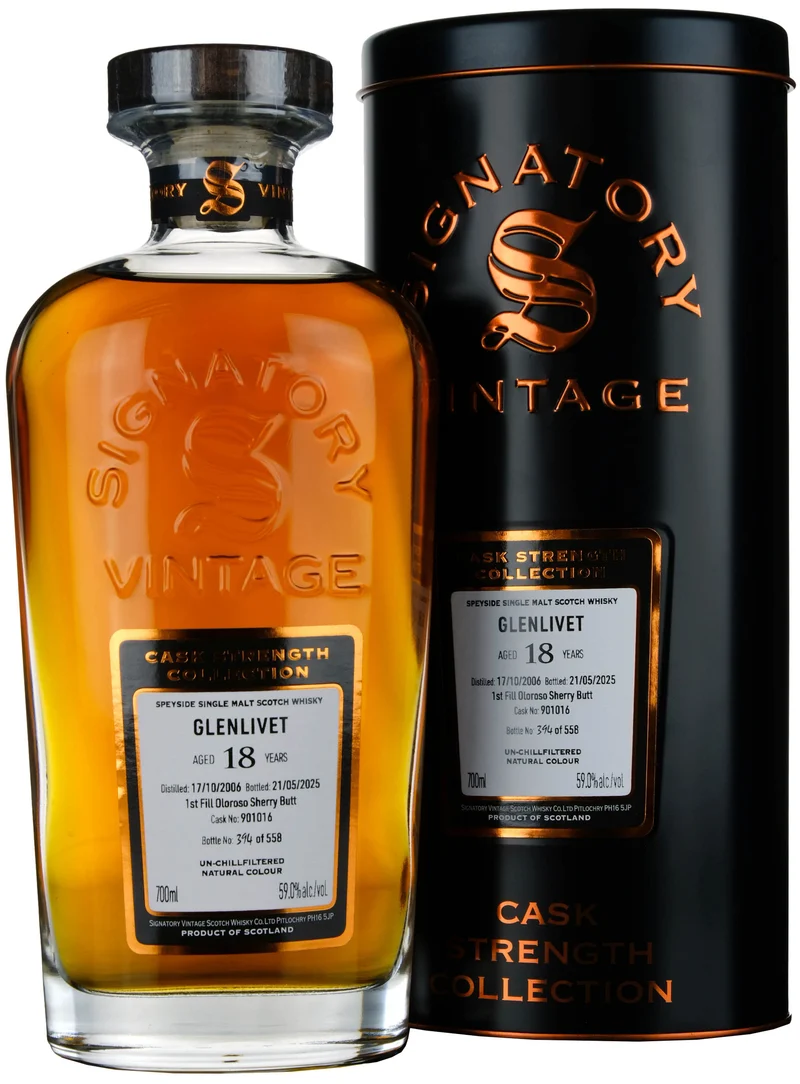 Glenlivet 2006-2025 | 18 Year Old Signatory Vintage Cask Strength Collection Single Cask 901016