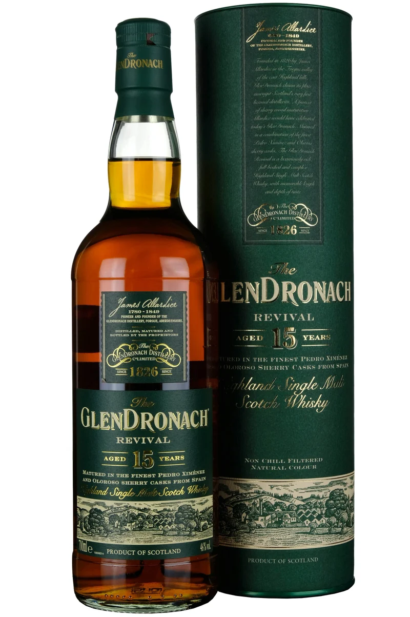 Glendronach 15 Year Old Revival Bottled 2018