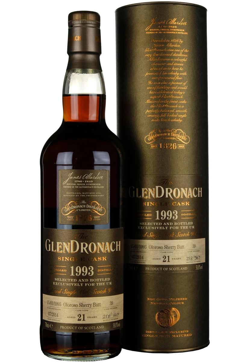 Glendronach 1993-2014 | 21 Year Old Single Cask 39 UK Exclusive