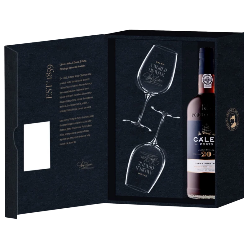 Calem Porto 20 Years Giftpack met 2 glazen