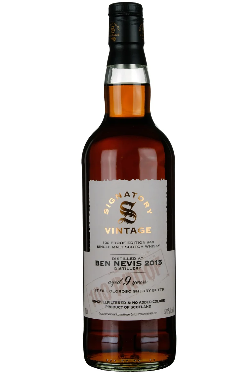Ben Nevis 2015-2025 | 9 Year Old Signatory Vintage 100 Proof Edition 48