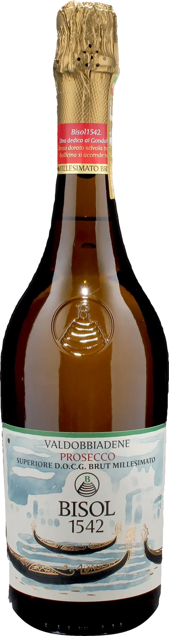 Bisol 1542 Valdobbiadene Prosecco Superiore Brut Millesimato I Gondolieri 2025
