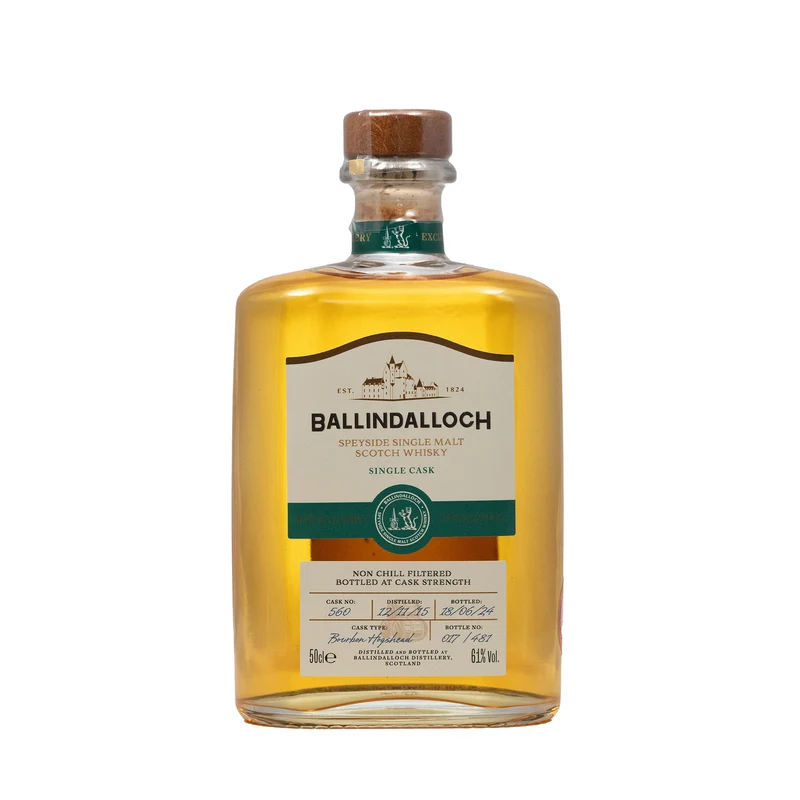 Ballindalloch Distillery Exclusive Bourbon Hogshead Single Cask #560 61%