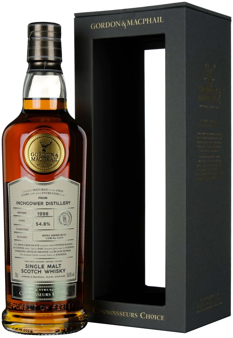 Inchgower 1998-2025 | 26 Year Old Gordon & MacPhail Connoisseurs Choice Single Cask 11274