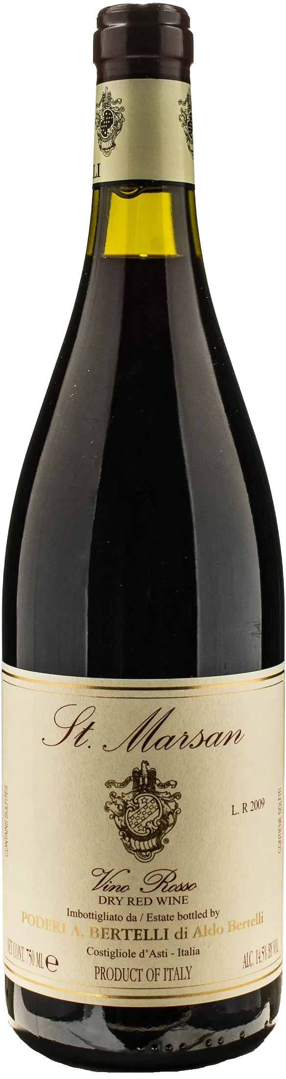 Poderi Bertelli Syrah St Marsan Rosso 2009