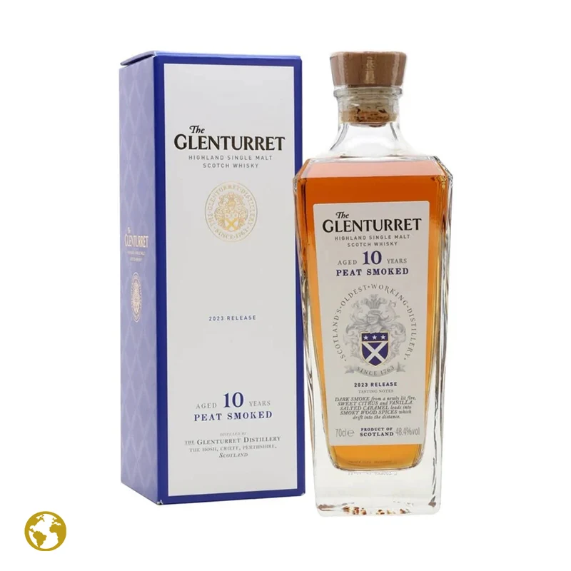 Glenturret 10 Year Old Peat Smoke Whisky 48.4%