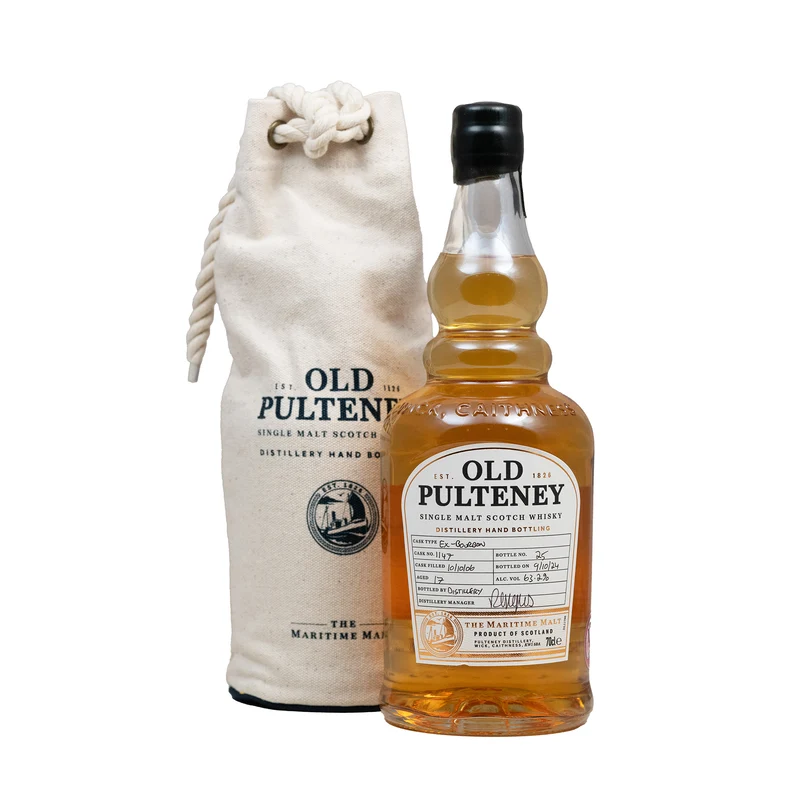 Old Pulteney 17 Year Old Hand Filled Ex-Bourbon 2006 Cask #1147 63.2%